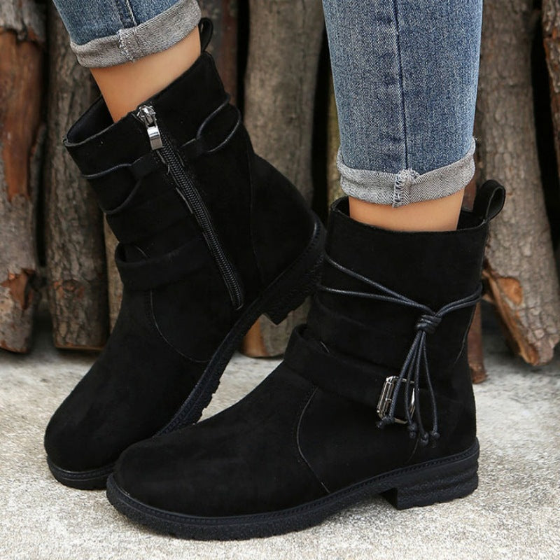 Valenzora | Casual women's boots with buckle