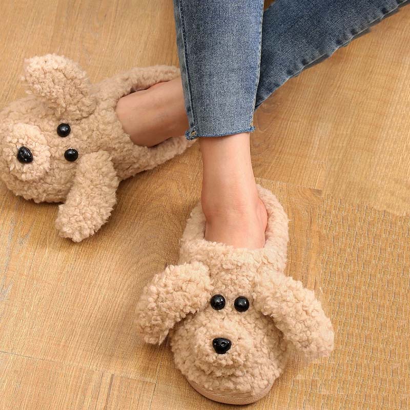 Valenzora | Cartoon Dog Plush Slippers
