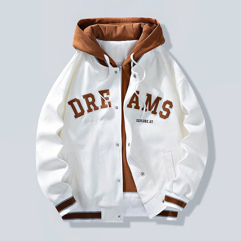 Valenzora | Hooded jacket with letter print