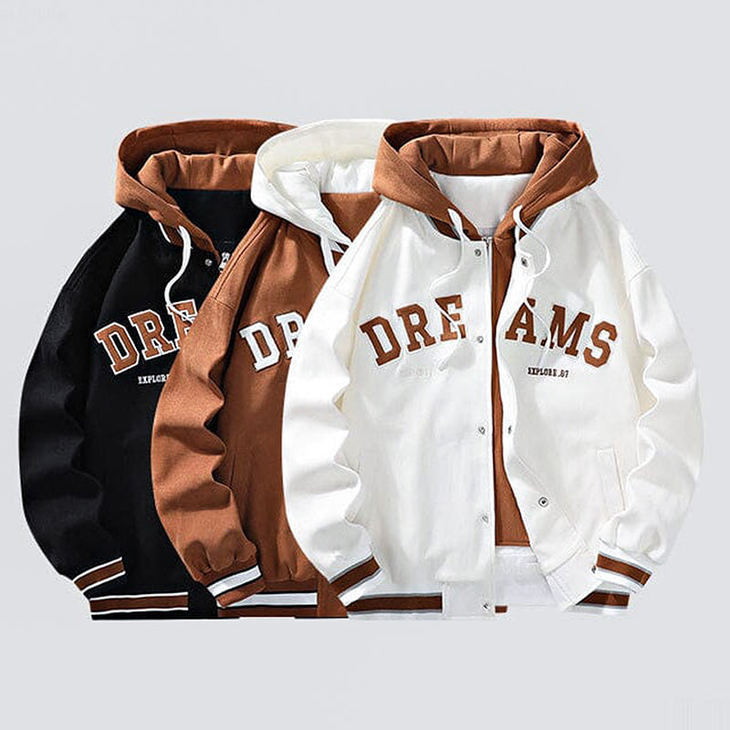 Valenzora | Hooded jacket with letter print