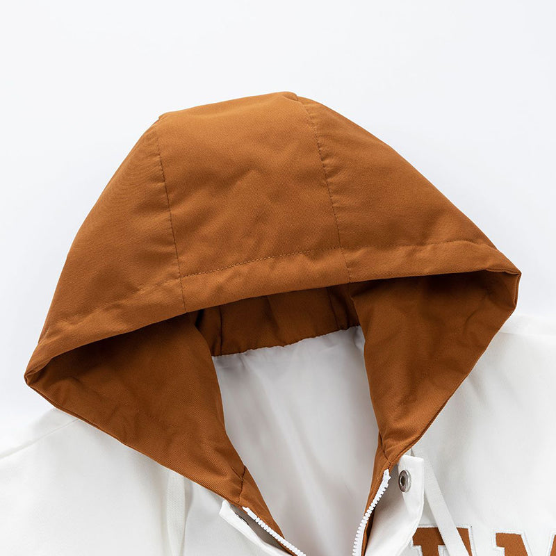 Valenzora | Hooded jacket with letter print