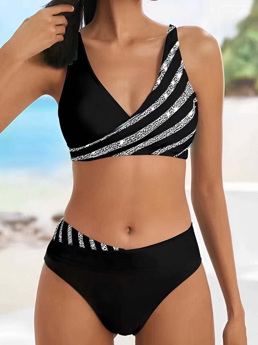 Valenzora - Luxurious striped summer bikini