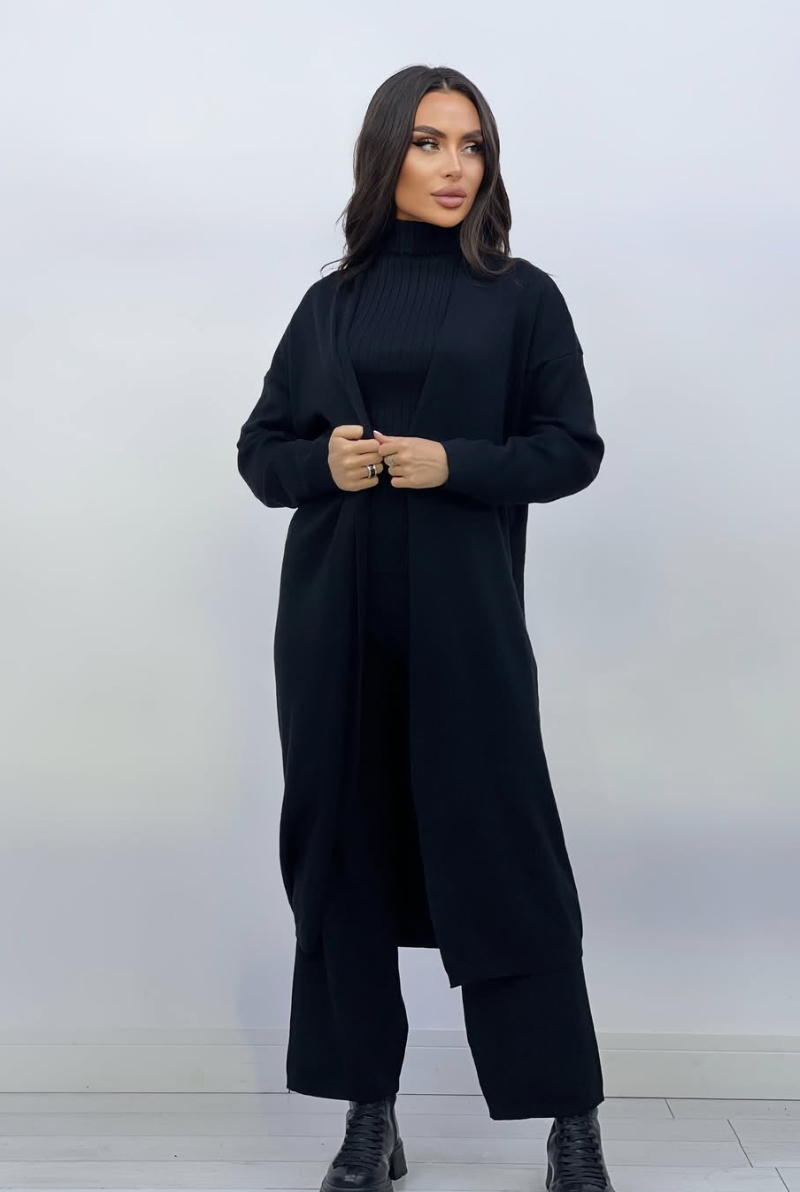 Valenzora | Women's Luxury 3-Piece Knit Co-Order Set Soft & Stretchy