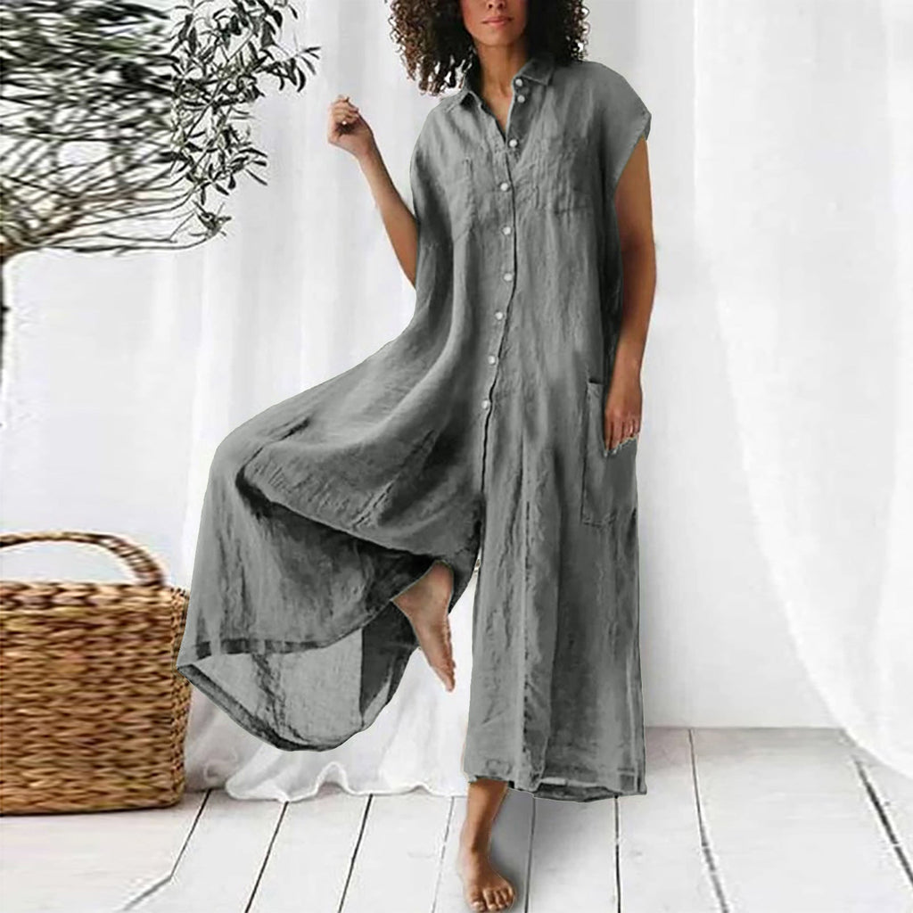 Valenzora | Super stylischer Leinen-Jumpsuit für Damen