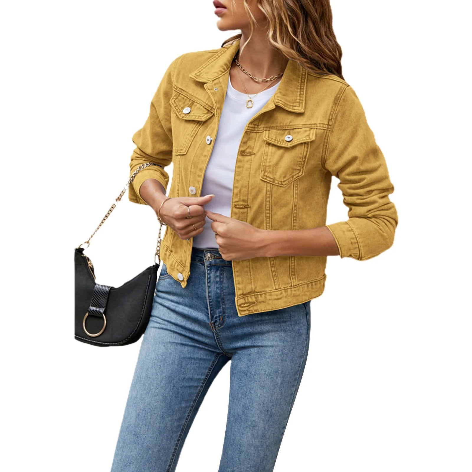 Valenzora | Women's summer denim jacket with buttons