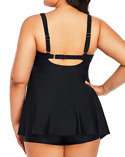 Valenzora | Plus Size Tankini Swimsuit Tummy Control Swimsuits For Women