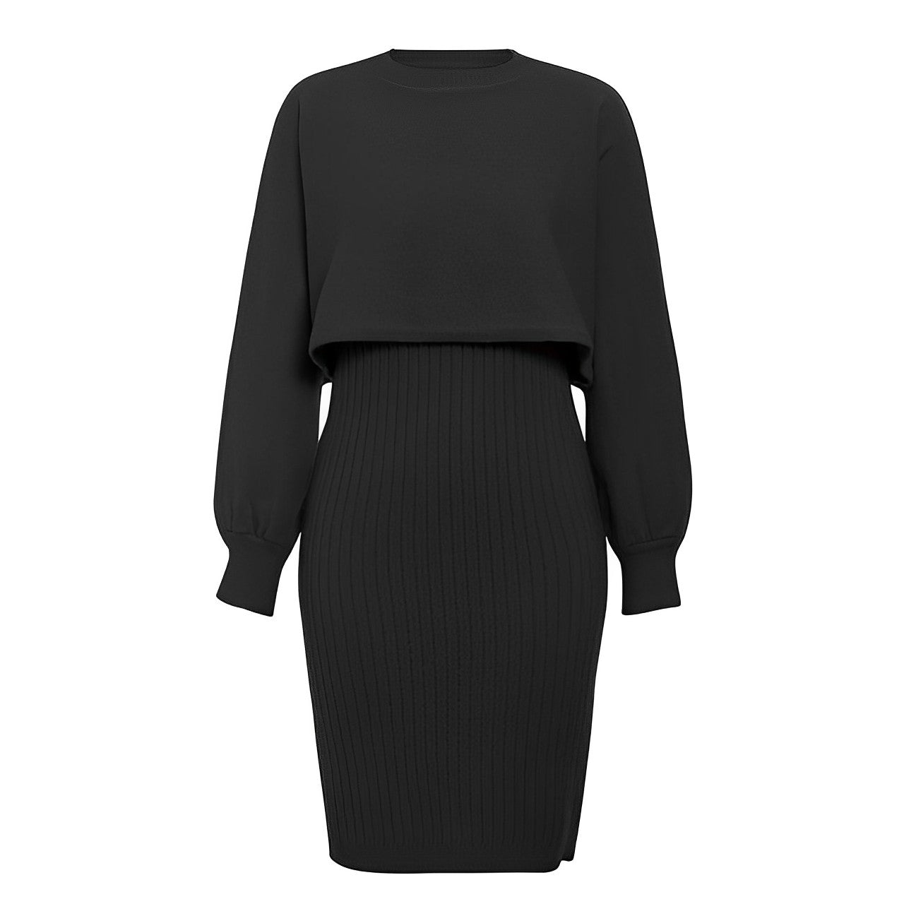 Valenzora | 2-piece knitted dress with flutter sleeves