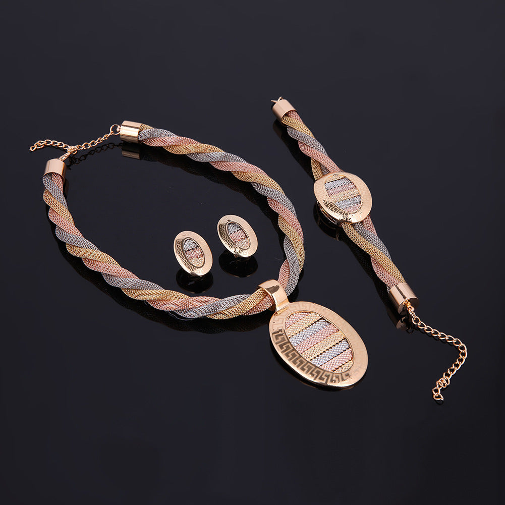 Valenzora-Schmuckset aus Halskette, Ohrringen und Armbändern