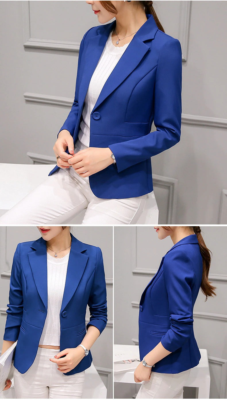 Valenzora Kurze Blazer mit Taschen für die Freizeit