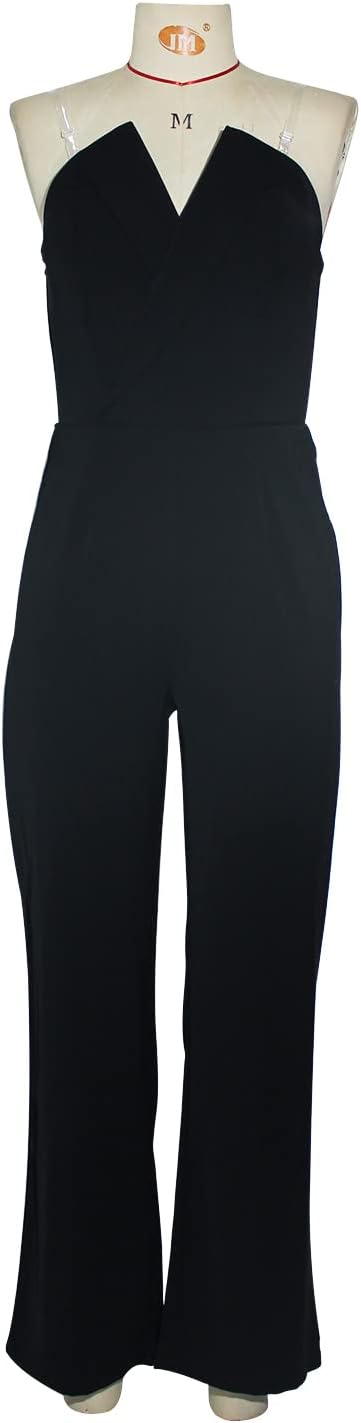 Valenzora | Asymmetrischer Revers-Jumpsuit mit mittlerer Taille für Pendler