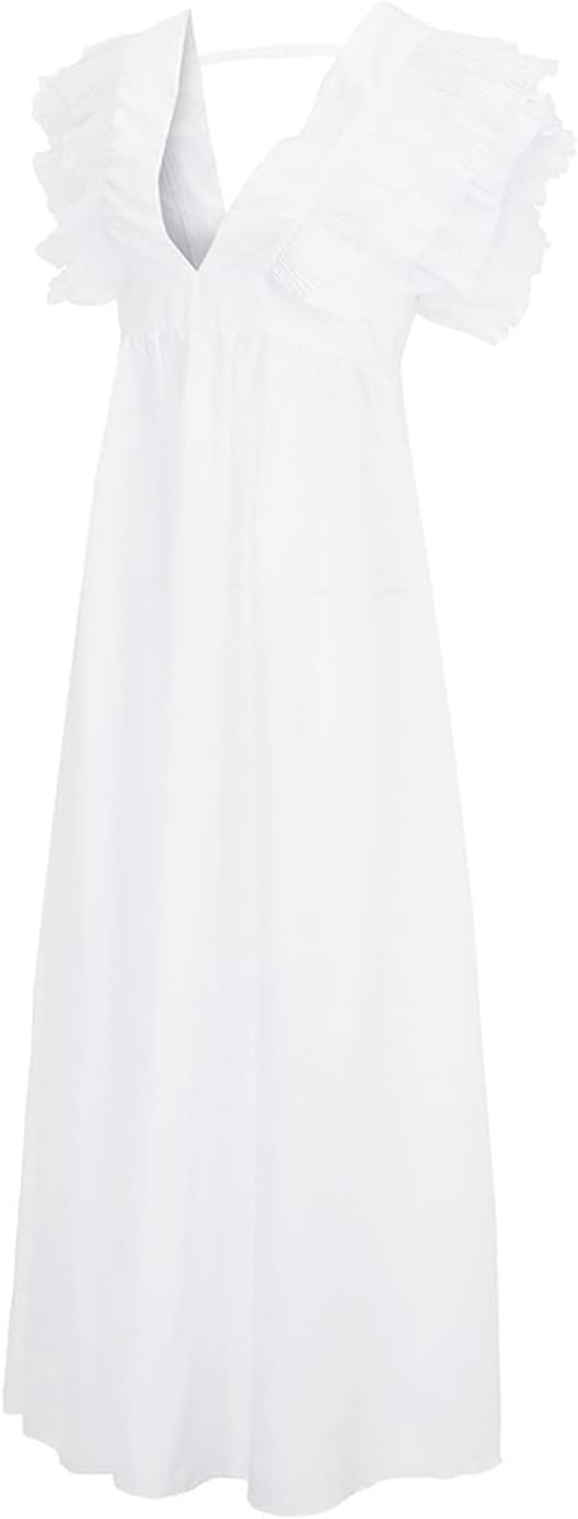 Valenzora - Elegant dress with gathered sleeves