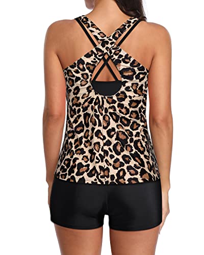 Valenzora | Sportlicher Sport-BH und Boyshorts 3-teilige Tankini-Badeanzüge