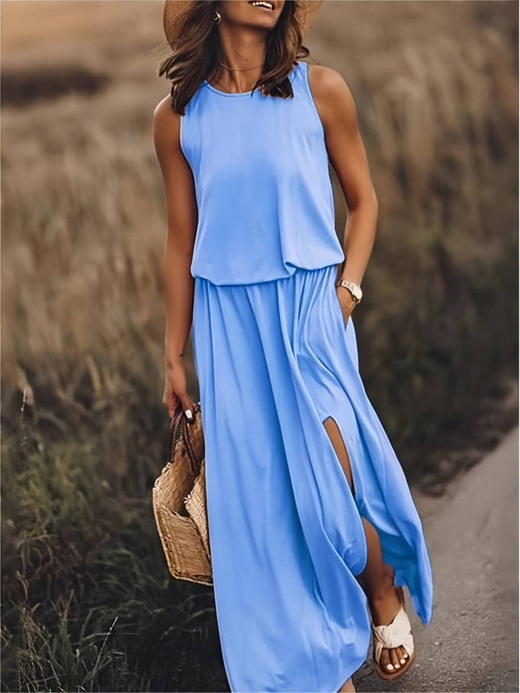 Valenzora | Simple Boho Maxi Dress in Modal for Women