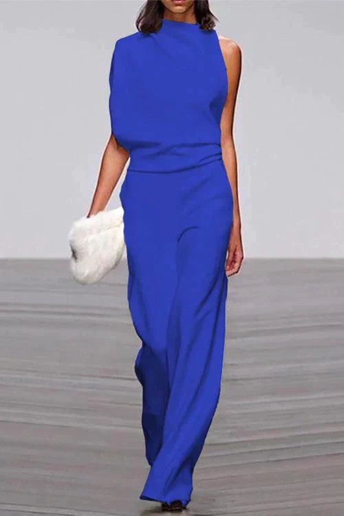 Valenzora | Rosiedress Cowl Neck One Shoulder Batwing Sleeve Party Suit