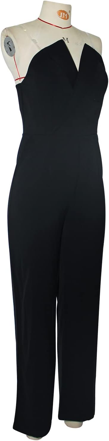 Valenzora | Asymmetrischer Revers-Jumpsuit mit mittlerer Taille für Pendler