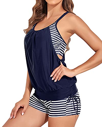 Valenzora | 2-Piece Tummy Control Tankini Swimsuit for Women with Boyshorts
