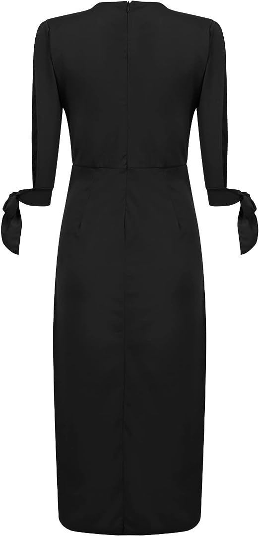 Valenzora Midi Dress | Spring floral print with cutouts and long sleeves for women