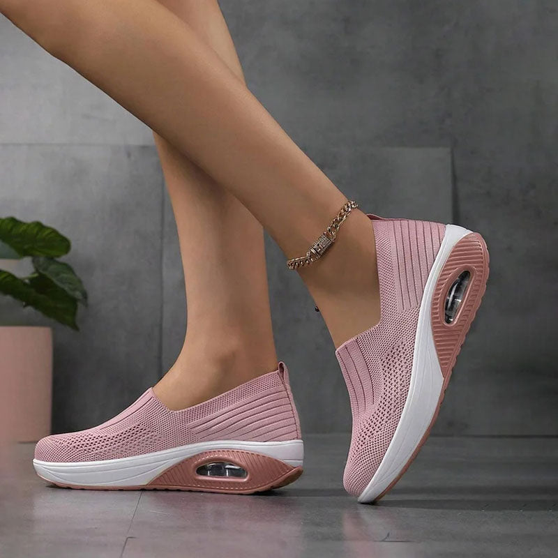 Valenzora | Breathable Slip-on Sneakers with Ergonomic Sole for Women