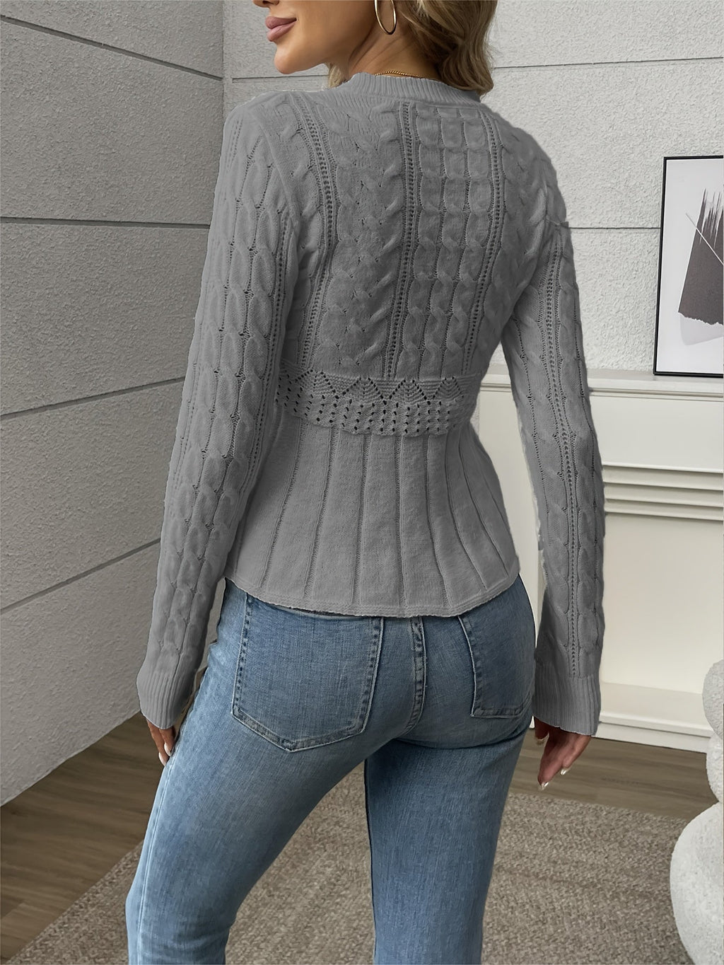 Valenzora | Damen-Strickpullover – luxuriöses Strickmuster mit bequemem Schnitt