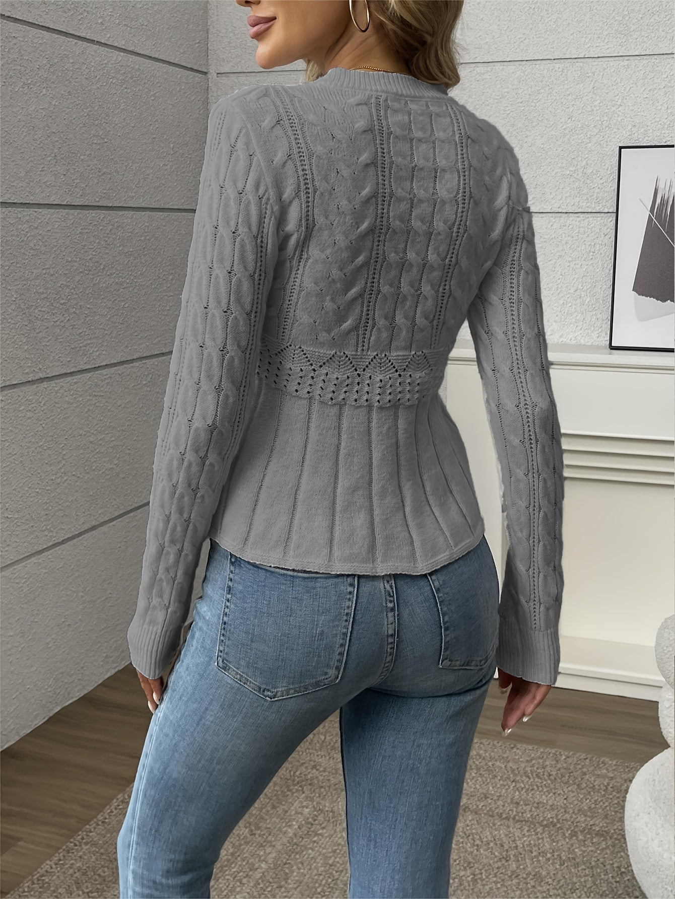 Valenzora | Damen-Strickpullover – luxuriöses Strickmuster mit bequemem Schnitt
