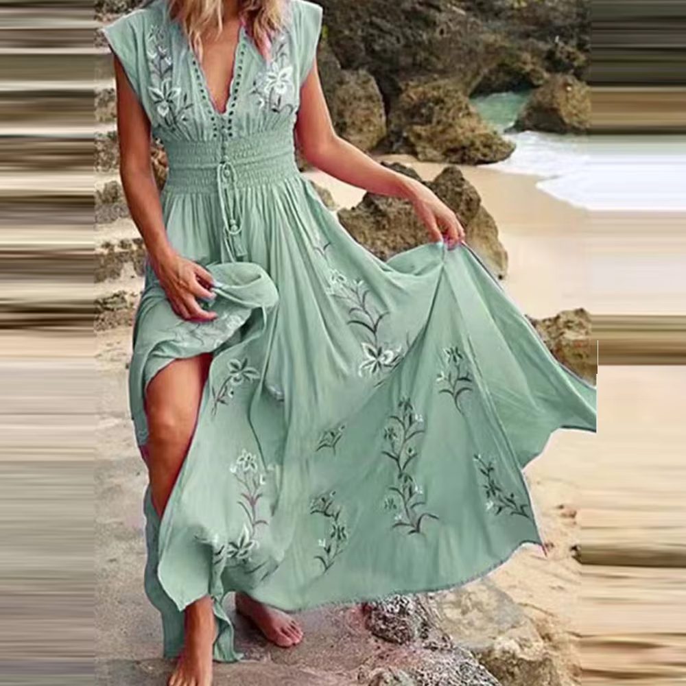Valenzora | Boho Dress with Embroidery for a Dreamy Summer Look