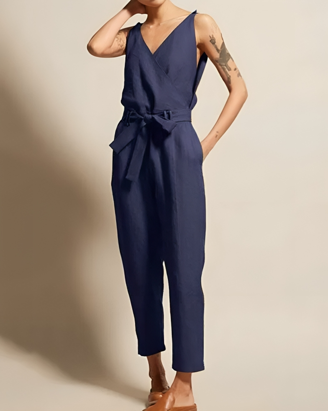 Valenzora | Comfortable linen jumpsuit