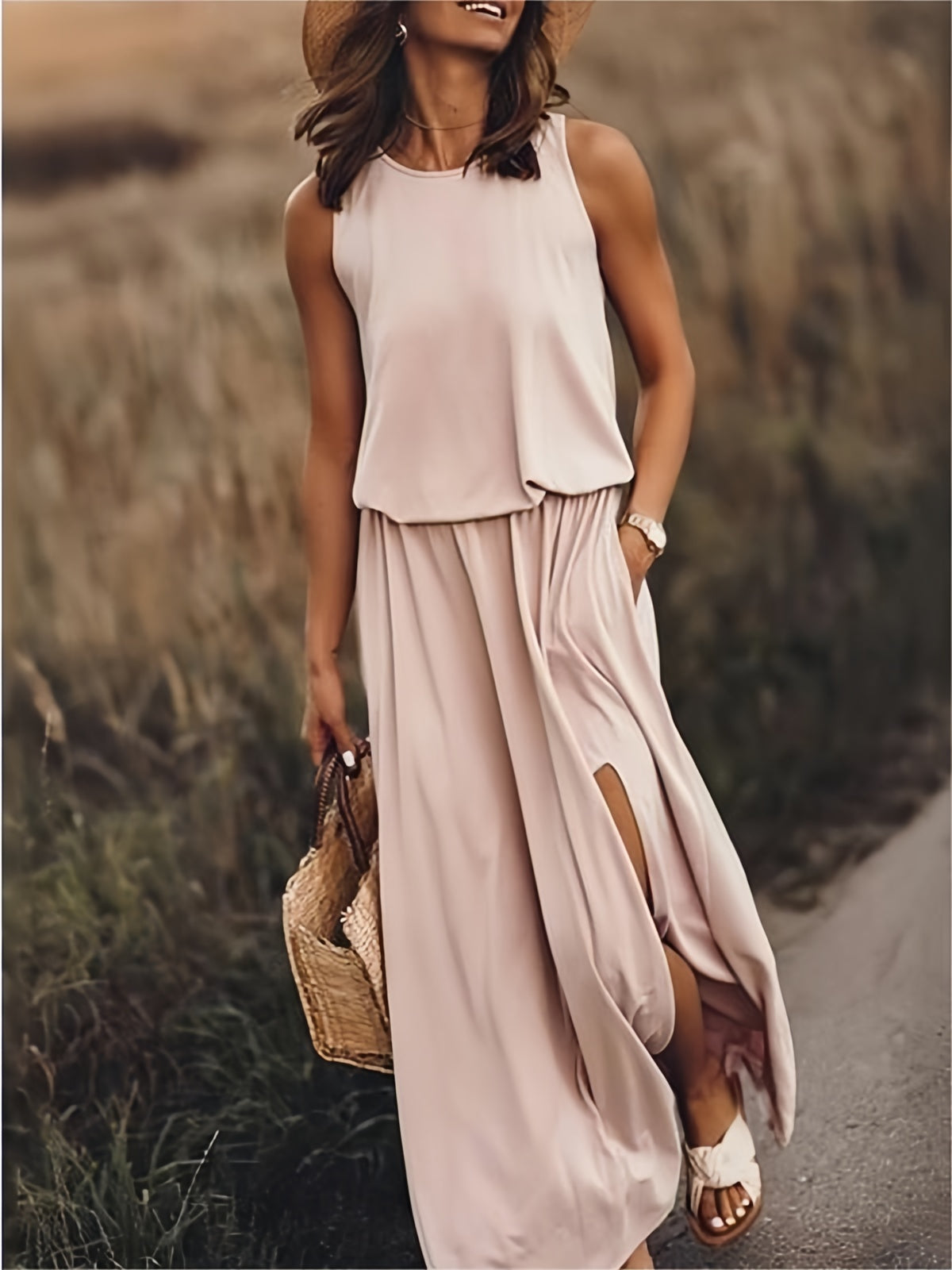 Valenzora | Simple Boho Maxi Dress in Modal for Women