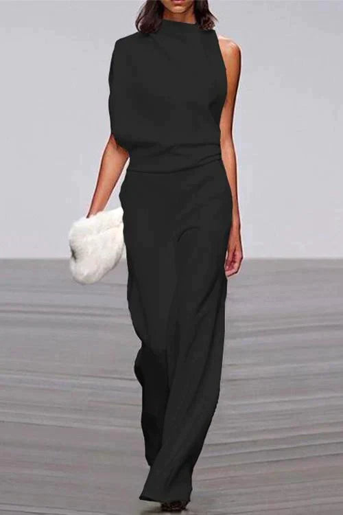 Valenzora | Rosiedress Cowl Neck One Shoulder Batwing Sleeve Party Suit