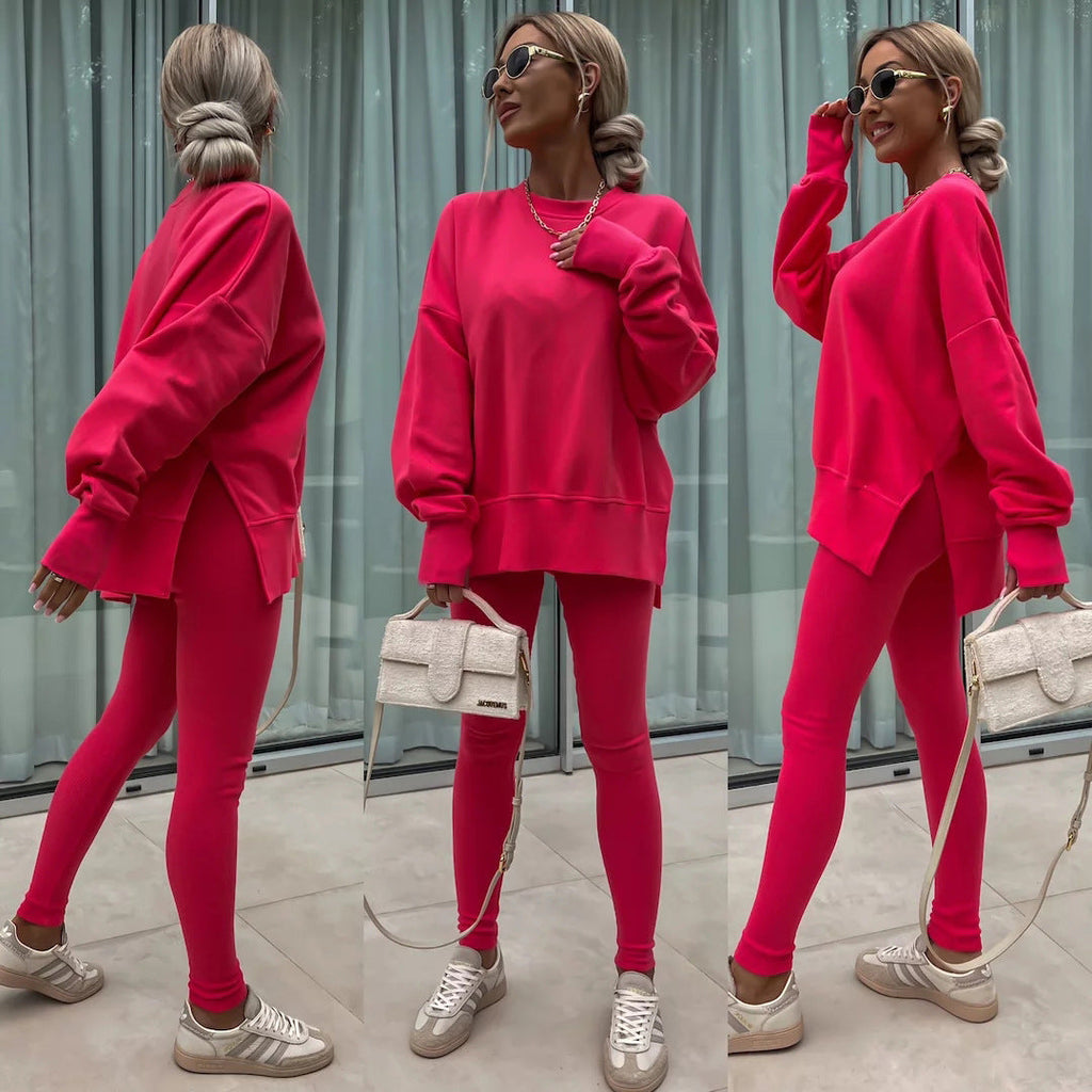 Valenzora | Damen Anzug im Relaxed-Stil mit langen Ärmeln – Winter-Set
