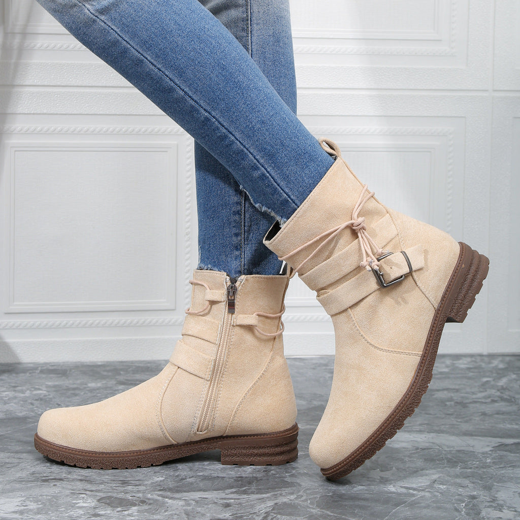 Valenzora | Fashion Belt Buckle Boots