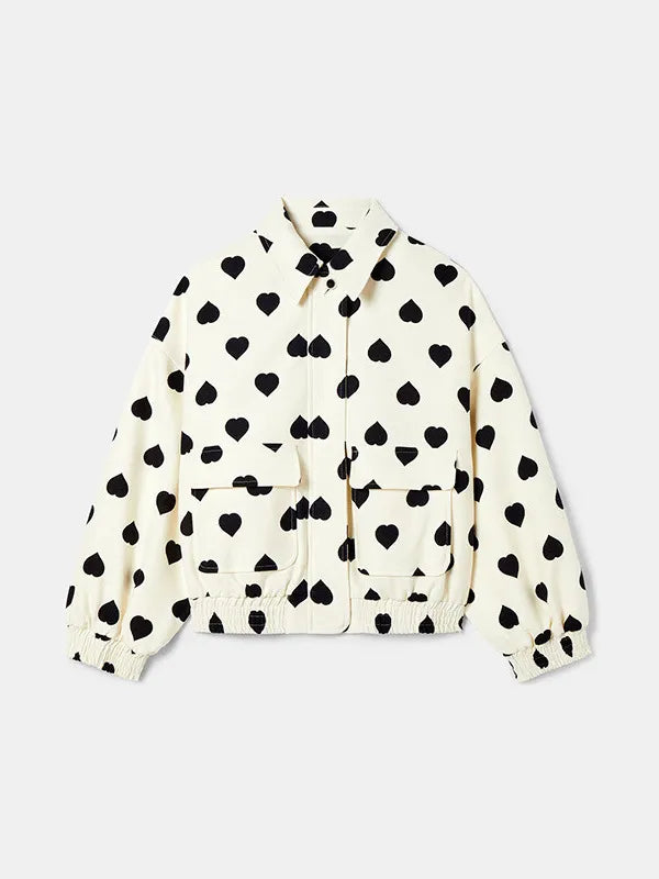 Valenzora | Jacke mit Herz-Print