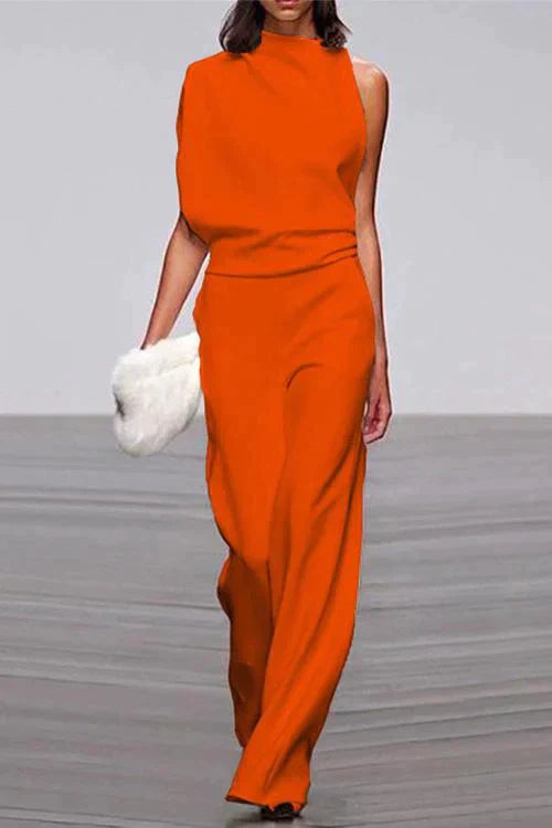 Valenzora | Rosiedress Cowl Neck One Shoulder Batwing Sleeve Party Suit