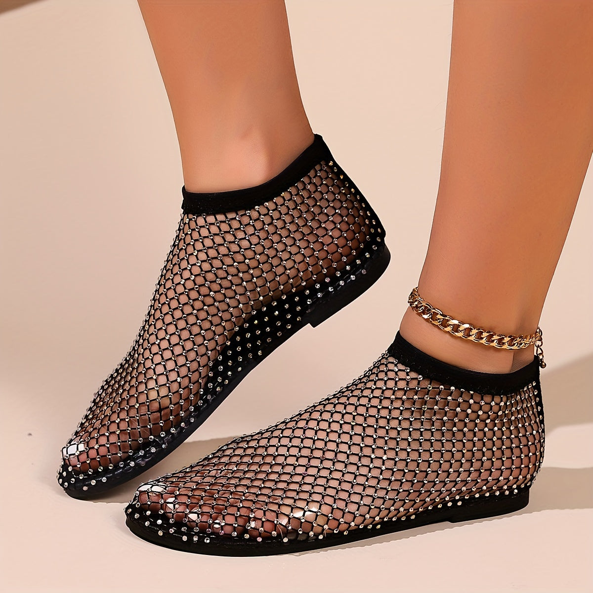 Valenzora | Construction Strasa, Flat Shoes, Transparent Sandals for the Beach