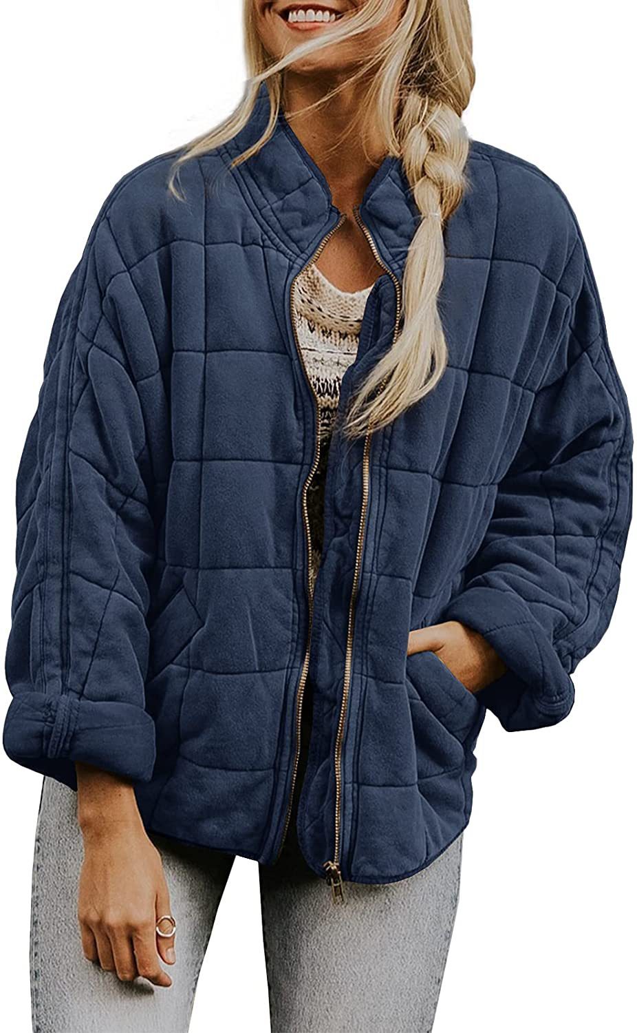 Valenzora | Lockere Jacke aus dicker Baumwolle