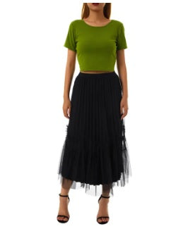 Valenzora | Midi skirt with tulle