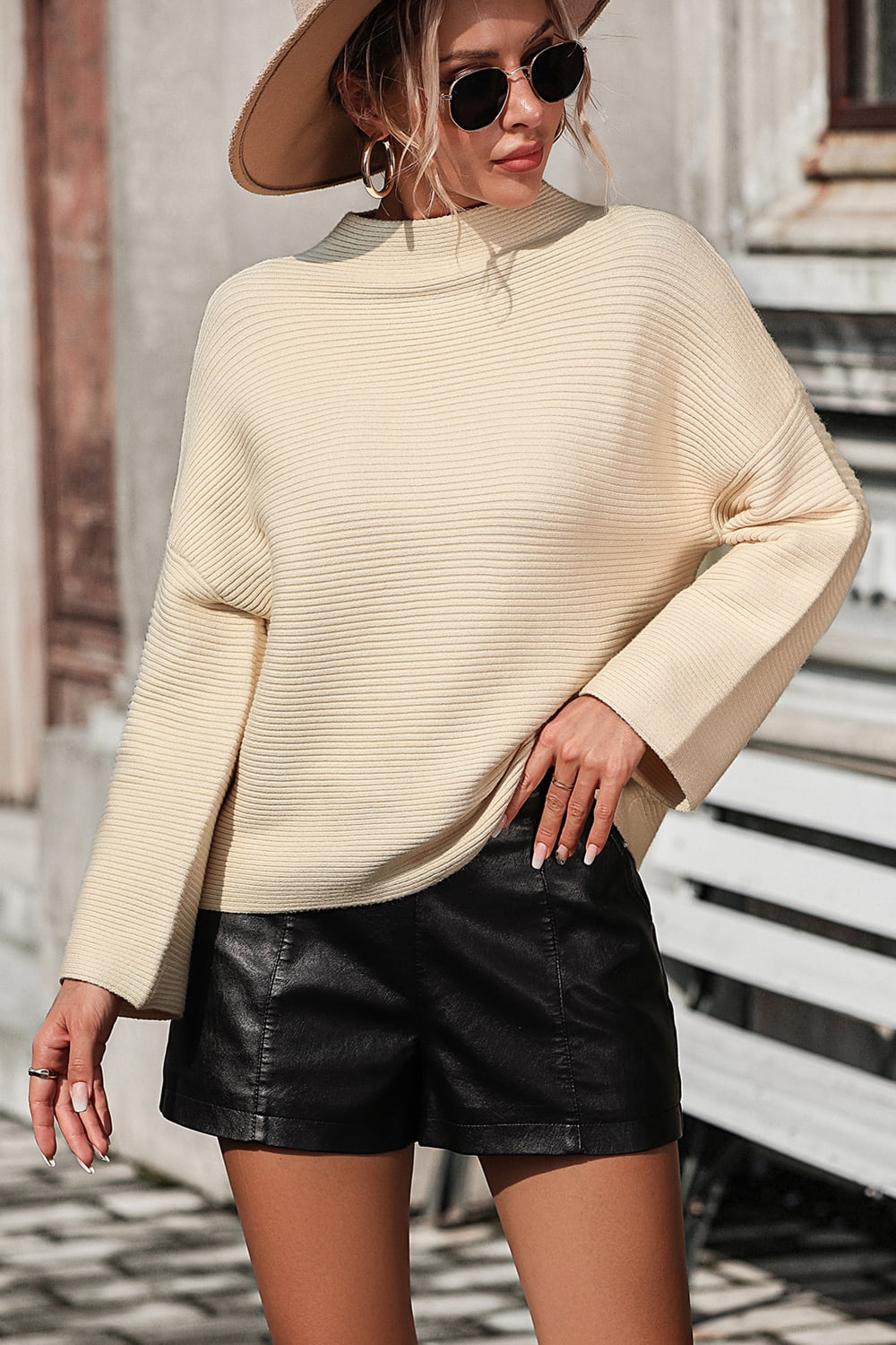 Valenzora | Strickpullover mit Rundhalsausschnitt