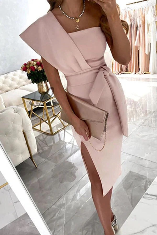 Valenzora | Carrie In Paris Knot Waist Pencil Dress