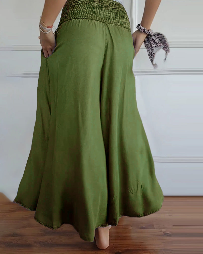 Valenzora | Hose mit elastischem Bund und weitem Bein