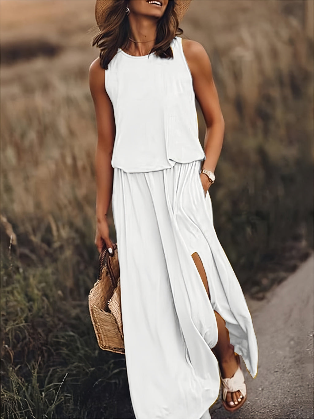 Valenzora | Simple Boho Maxi Dress in Modal for Women