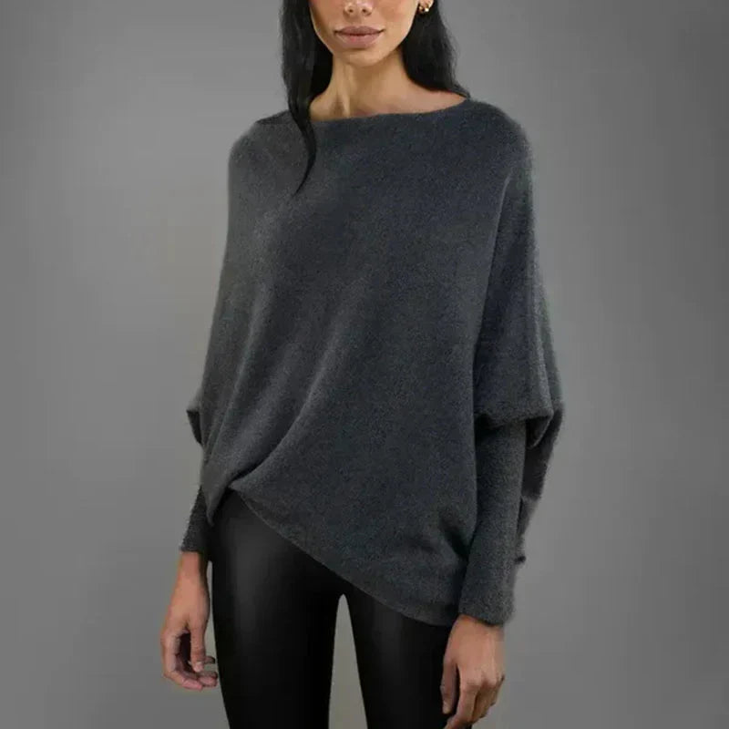 Valenzora | Luxuriöser Pullover mit offener Halslinie