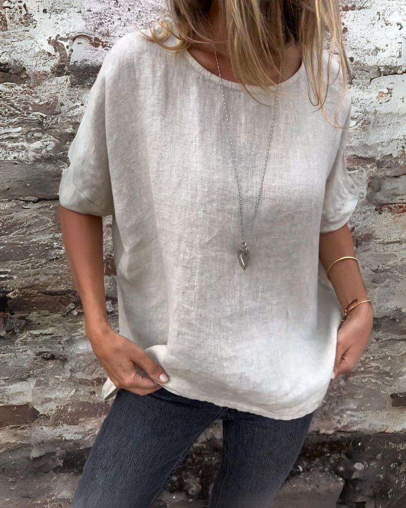 Valenzora | Lightweight T-shirt made of cotton & linen
