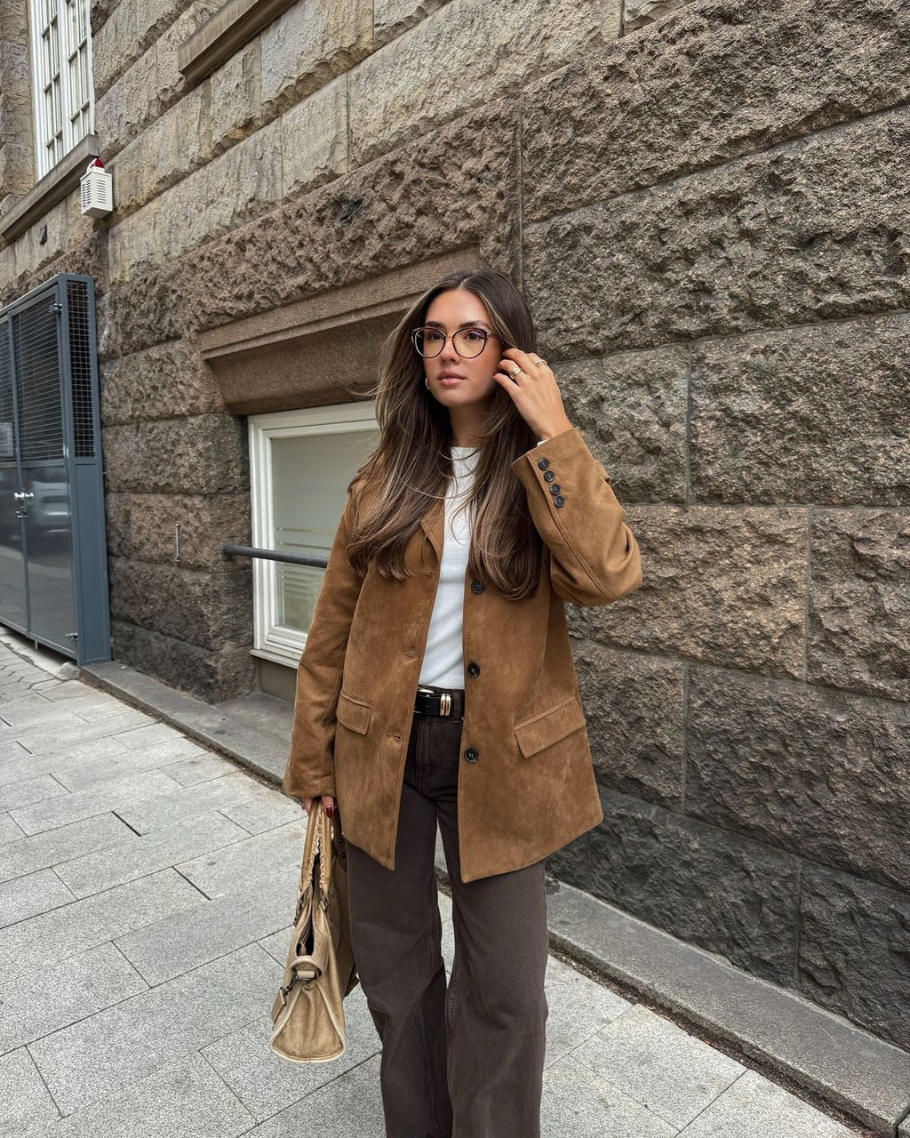 Valenzora | Blazer - Damenjacke in Camel-Farbe mit stilvollem Schnitt