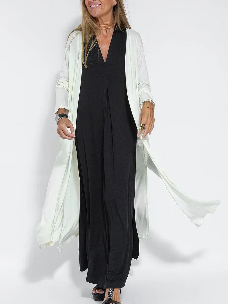 Valenzora | Lässiger einfarbiger Cardigan