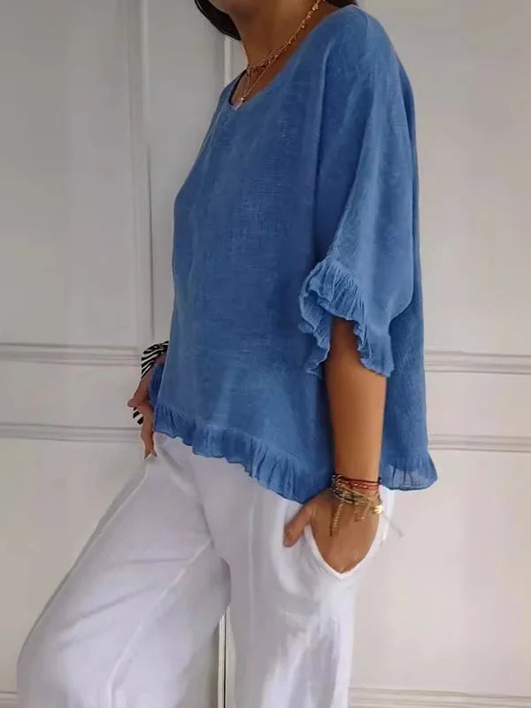 Valenzora | Loose linen shirt for warm days