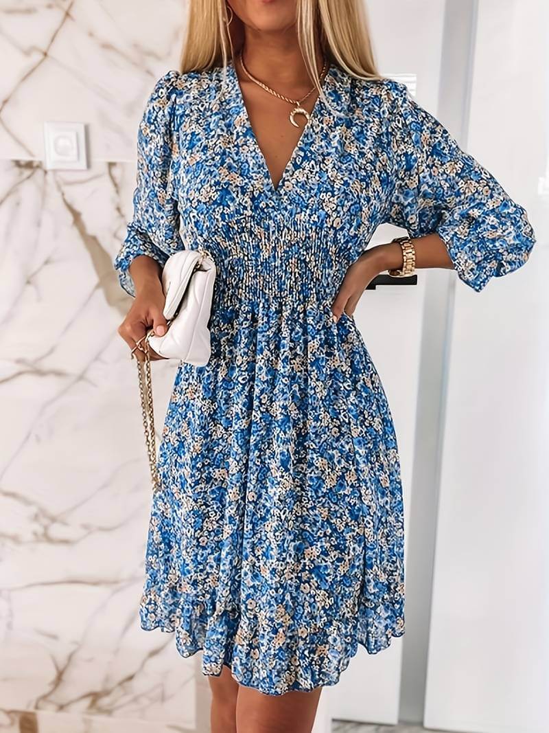 Valenzora | Boho Puff Sleeve Dress
