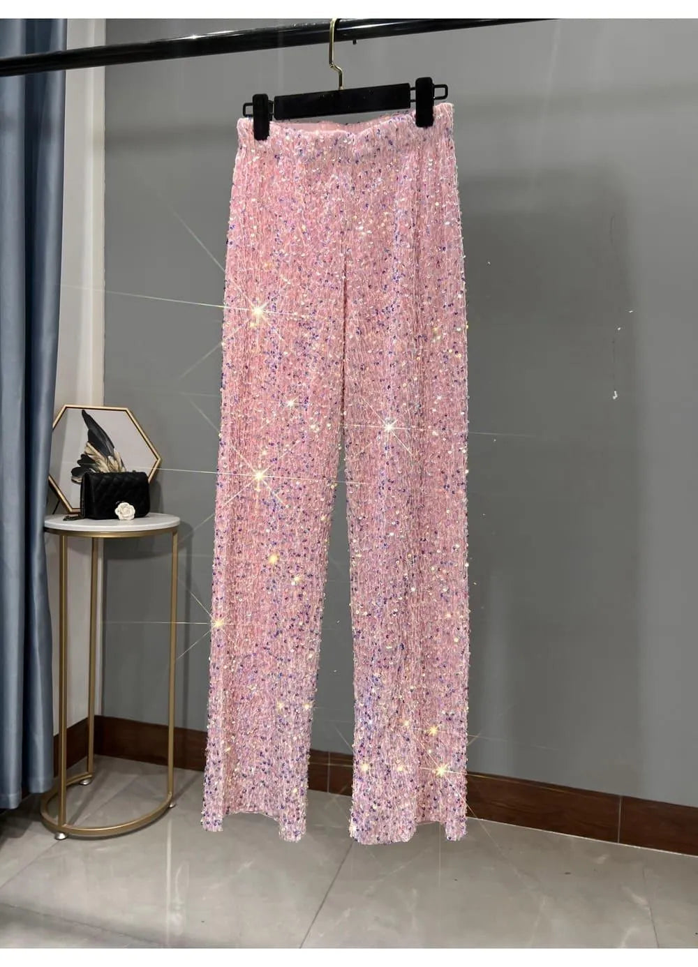 Valenzora | Wide-leg sun pants with sequins