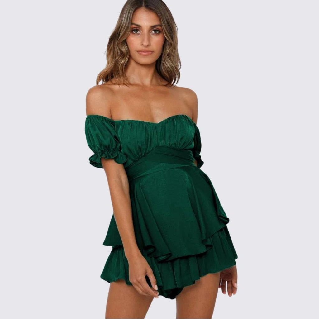Valenzora | Off-the-shoulder ruffled jumpsuit