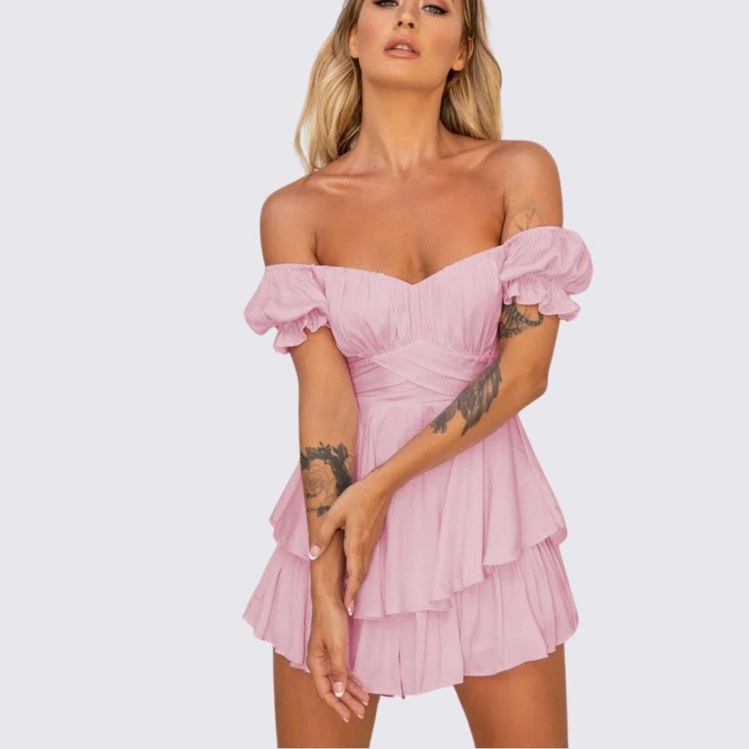 Valenzora | Off-the-shoulder ruffled jumpsuit