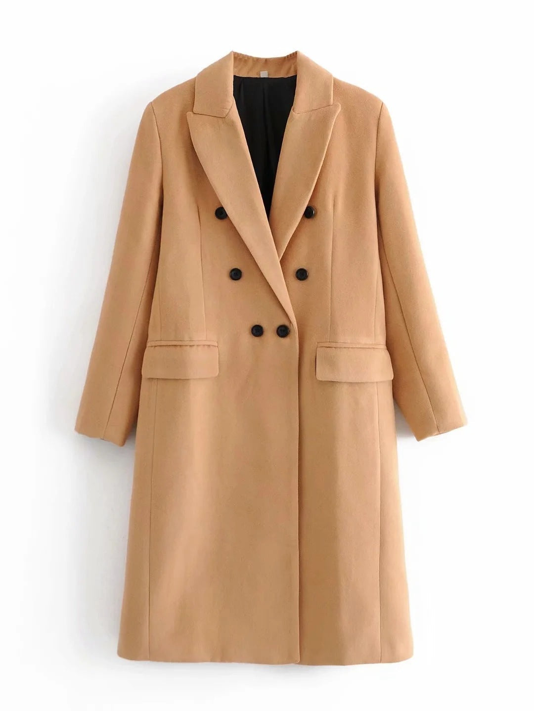 Valenzora | Double-breasted jacket with hood