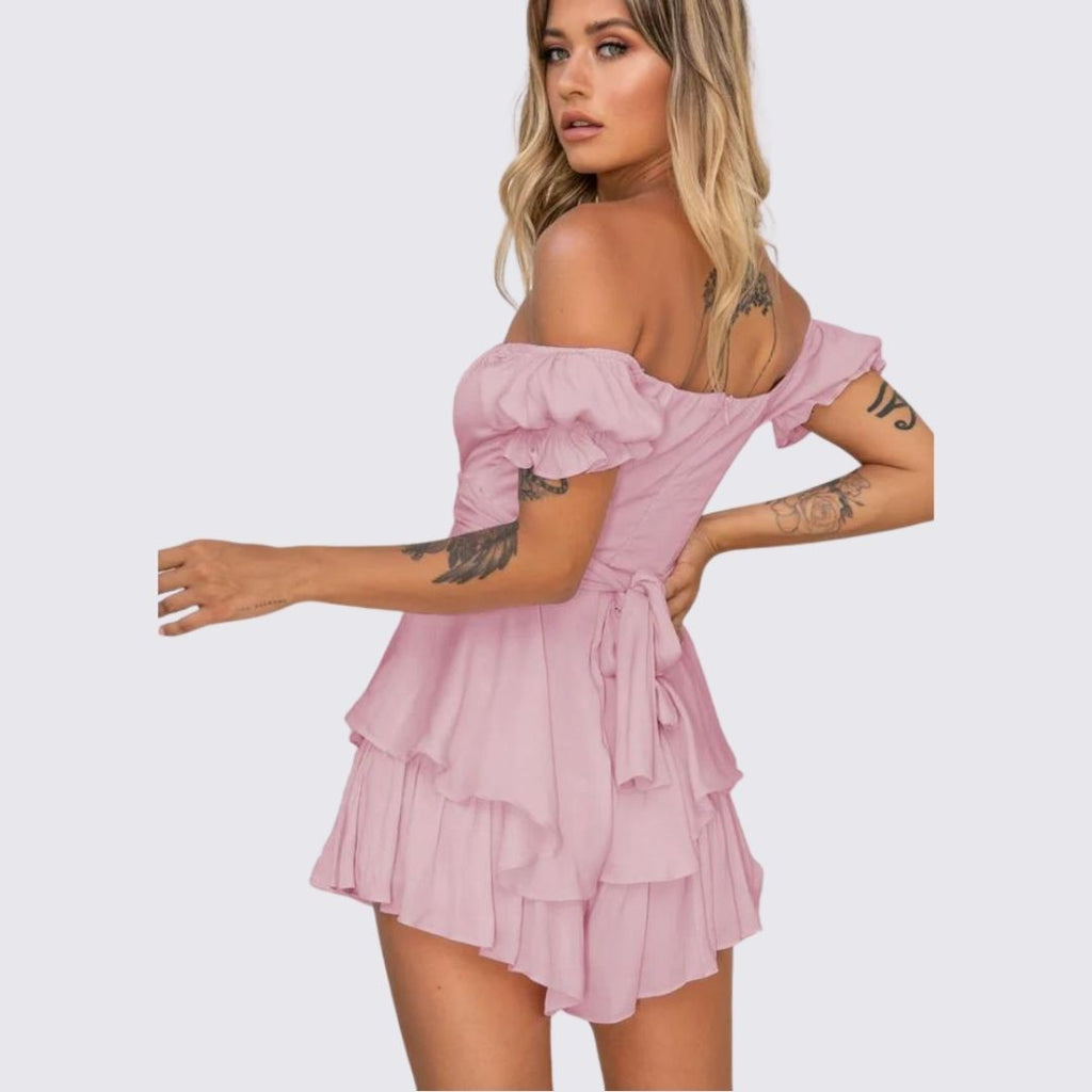 Valenzora | Off-the-shoulder ruffled jumpsuit